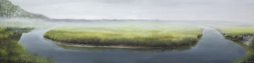 landschapsschilderij Geke Hoogtins